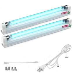 $993.38 - 2Kits, 8W, 110V, 18m² de Sanitización, Serie, 2 Lámparas, 1 Puente, 1 Enchufe,  Vidrio y Aluminio., MXTLI-002, Empaque: 38X 14X12 cm, 0.24kg, Envío: 0 Días