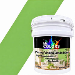 $1078.67 - 1Pza, 19L, Pintura Vinílica Mate, Exterior, Secado 30 min, Color Limón., MXLNI-001, Empaque: 27X37X30 cm, 27kg, Envío: 0 Días