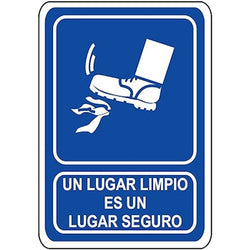 $94.35 - 30x40 cm, Informativos, Un Lugar Limpio es un Lugar Seguro, Normal, MXSIS-002, Empaque: 30X40X1 cm, 0.18kg, Envío: 0 Días