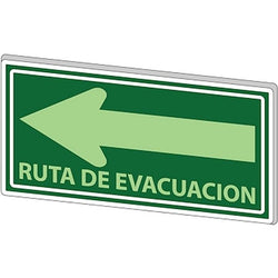 $236.10 - 30x20 cm, De Evacuación, Ruta de Evacuación Izquierda, Fotoluminicente, MXSDA-002, Empaque: 30X20X1 cm, 0.35kg, Envío: 0 Días