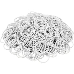 $2087.95 - 25Paq, 100 Pzas, 2.5cm, Blanco, Ligas Elásticas de Goma., MXFGJ-009, Empaque: 9X8X18 cm, 675kg, Envío: 25 Días