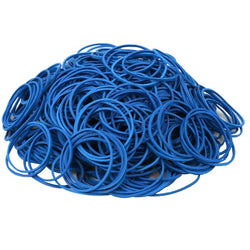 $2916.70 - 25Paq, 100 Pzas, 4cm, Azul, Ligas Elásticas de Goma, MXFGU-009, Empaque: 9X7X18 cm, 875kg, Envío: 25 Días