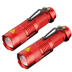 $416.90 - 2 Pzs, Rojo, 2000 lm, 50m, 1xAA.  , MXRCI-002, Empaque: 5X10X5 cm, 3kg, Envío: 0 Días