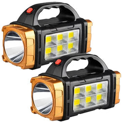 $1152.44 - 2Pzas, Negro/Anaranjado, LED/COB, Recargable, ABS. , MXLSF-002, Empaque: 11X17X16 cm, 0.428kg, Envío: 0 Días