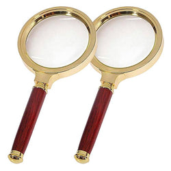 $829.27 - 2 pzas, 10X, 100mm, Dorado y madera., MXMWD-002, Empaque: 20X12X8 cm, 0.284kg, Envío: 0 Días