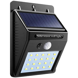 $311.79 - 1Pza, 4W, 20 LED, Panel Solar 0.55W, Batería 3.7V 800mAh, Sensor PIR., MXEOL-001, Empaque: 10X16X6 cm, 0.130kg, Envío: 0 Días