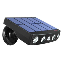 $866.19 - 1 Pza, 400lm, Luz Blanca, 6000k, Carcasa Negro, Iluminación a 120°, Panel Solar, 4LEDs, 5V, 1.43W, Sensor de Movimiento., MXRSR-001, Empaque: 17X14X5 cm, 1.0kg, Envío: 0 Días