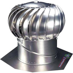 $3352.54 - 17" Turbina, 14"Ø Garganta, Base, 100% Aluminio, 30años Garantía., MXETE-001, Empaque: 60X60X60 cm, 2.5kg, Envío: 0 Días