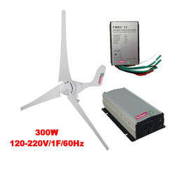 $21761.57 - Generador 300W, 12V, Vientos de 3 a 45m/s, 3 Aspas, -40°C a 80°C, Controlador 300W, 12V, Inversor 300W, 120V, 1F, 60Hz, Off Grid., MXBEE-001, Empaque: 30X18X13 cm, 10kg, Envío: 25 Días