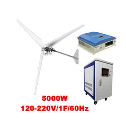 $268318.50 - Generador 5000W, 120V, Vientos de 3 a 45m/s, 3 Aspas, -40°C a 80°C, Controlador 5000W, 120V, Inversor 5000W, 120V, 1F, 60Hz, Off Grid., MXFLT-001, Empaque: 34X148X34 cm, 420kg, Envío: 20 Días
