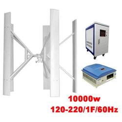 $716968.98 - Generador 10000W, 240V, 5 Aspas, Vientos de 2.5 a 55 m/s, -40°C a 80°C, Inversor 10000W, 120V, 1F, 60Hz Controlador 10000W,Off Grid. , MXHUK-001, Empaque: 585X605X585 cm, 100kg, Envío: 20 Días