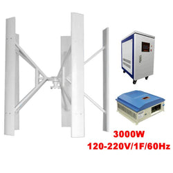 $226780.07 - Generador 3000W, 96V,5 Aspas, Vientos de 2.5 a 55 m/s, -40°C a 80°C, Inversor 3000W, 120V, 1F, 60Hz Controlador 3000W, 96V, Off Grid. , MXSTO-001, Empaque: 290X305X290 cm, 75kg, Envío: 20 Días