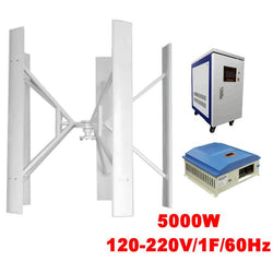 $405853.68 - Generador 5000W, 120V,5 Aspas, Vientos de 2.5 a 55 m/s, -40°C a 80°C, Inversor 5000W, 120V, 1F, 60Hz Controlador 5000W, 120V, Off Grid., MXTKT-001, Empaque: 365X405X365 cm, 88kg, Envío: 20 Días