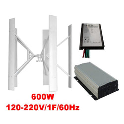 $62839.02 - Generador 600W, 24V, Vientos de 3 a 45m/s, 5 Aspas, -40°C a 80°C, Controlador 600W, 24V, Inversor 600W, 120V, 1F, 60Hz, Off Grid., MXWIT-001, Empaque: 110X140X110 cm, 60kg, Envío: 20 Días