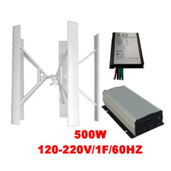 $52565.43 - Generador 500W, 24V, Vientos de 3 a 45m/s, 5 Aspas, -40°C a 80°C, Controlador 500W, 24V, Inversor 500W, 120V, 1F, 60Hz, Off Grid., MXXME-001, Empaque: 165X185X165 cm, 40kg, Envío: 20 Días