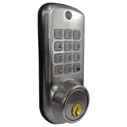$2425.44 - Grosor Puerta: 35 a 55mm, Código Numérico, Plata, Pilas: 4 x AA (No incluidas)., MXLRP-001, Empaque: 11X24X20 cm, 0.95kg, Envío: 0 Días