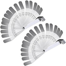 $431.34 - 2Pzas, 16 Hojas, 0.008~0.020"/0.127~0.508mm, Métrica e Imperial, Plateado, Acero Inoxidable., MXPES-002, Empaque: 13X4X4 cm, 0.140kg, Envío: 0 Días