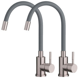 $1570.11 - 2Pzas, Gris, Manual, Manguera 50cm, Frío/Caliente, Tubo O 19mm., MXKBN-002, Empaque: 10X45X15 cm, 3.72kg, Envío: 60 Días