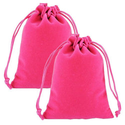 $52.80 - 2Pzas, Fiusha, 7.2x9cm, Terciopelo, Bolsa Organza., MXVFA-002, Empaque: 8X 10X 1 cm, 0.01kg, Envío: 0 Días
