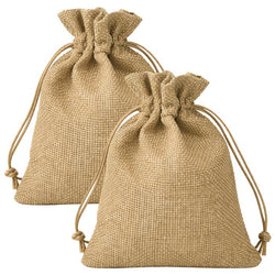 $39.87 - 2Pzas, Café Claro, 10x14cm, Bolsa de Lino Yute., MXJWN-002, Empaque: 11X15X1 cm, 0.01kg, Envío: 15 Días