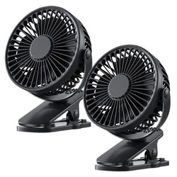 $996.16 - 2Pzas, 4"Ø, Negro, USB, 5V, 3 Velocidades, Ventiladores de Escritorio., MXMZE-002, Empaque: 15X 18X17 cm, 0.46kg, Envío: 0 Días