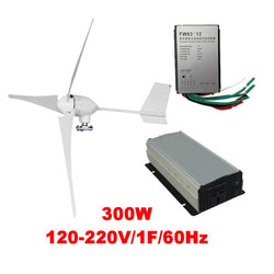 $26709.72 - Generador 300W, 12V, Vientos de 3 a 45m/s, 3 Aspas, -40°C a 80°C, Controlador 300W, 12V, Inversor 300W, 120-220V, 1F, 60Hz, Off Grid., MXPRK-001, Empaque: 25X198X25 cm, 20kg, Envío: 20 Días