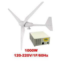 $79671.83 - Generador 1000W, 48V, Vientos de 3 a 45m/s, 3 Aspas, -40°C a 80°C, Controlador 1000W, 220V, 1F, 60Hz, On Grid.
, MXTRL-001, Empaque: 30X140X30 cm, 30kg, Envío: 20 Días