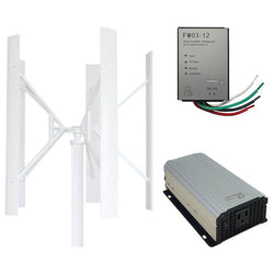 $35867.80 - Generador 300W, 12V, Vientos de 3 a 45m/s, 5 Aspas, -40°C a 80°C, Controlador 300W, 12V, Inversor 300W, 220V, 1F, Off Grid., MXSRK-002, Empaque: 110X140X110 cm, 40kg, Envío: 20 Días