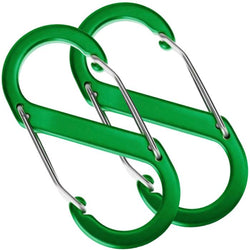 $130.48 - 2Pzas, 10kg, Forma S, Bloqueo Automático, Verde, Aleación de Aluminio., MXTNO-002, Empaque: 4X6X2 cm, 0.010kg, Envío: 0 Días