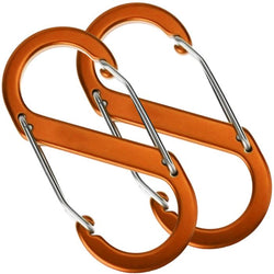 $94.01 - 2Pzas, 10kg, Forma S, Bloqueo Automático, Naranja, Aleación de Aluminio., MXTLN-002, Empaque: 4X6X2 cm, 0.010kg, Envío: 0 Días