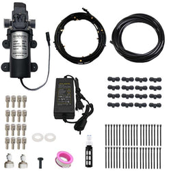 $2268.39 - 12m, 16 boquillas de acero inoxidable, 2L/min, 530PSI, 60W, 120V Regulador, 12V Motor DC. , MXNEU-001, Empaque: 26X10X26 cm, 1.9kg, Envío: 0 Días