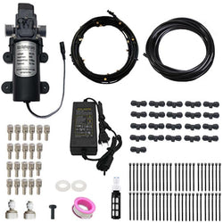 $2438.03 - 15m, 21 boquillas de acero inoxidable, 3L/min, 530PSI, 60W, 120V Regulador, 12V Motor DC., MXNEU-002, Empaque: 26X10X26 cm, 1.7kg, Envío: 0 Días