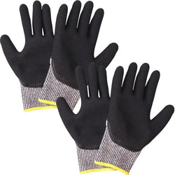 $313.19 - 2 Pares, S, Gris/Negro, 225mm x 80mm, Nitrilo,HPPE, CE EN388 Nivel 5., MXBGV-002, Empaque: 27X 2X 19 cm, 0.15kg, Envío: 0 Días