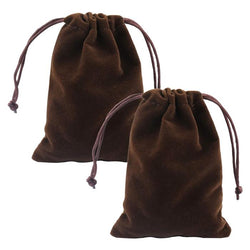$55.26 - 2Pzas, Marrón, 7.2x9cm, Terciopelo, Bolsa Organza., MXBWN-002, Empaque: 8X 10X 1 cm, 0.01kg, Envío: 0 Días