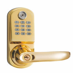 $2910.05 - Grosor Puerta: 35 a 55mm, Oro, iButton, Pilas: 4 x AA (No incluidas)., MXMKP-002, Empaque: 43X59X25 cm, 2.5kg, Envío: 15 Días