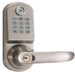 $2910.05 - Grosor Puerta: 35 a 55mm,  Plata, iButton,Pilas: 4 x AA (No incluidas)., MXMKP-001, Empaque: 43X59X25 cm, 2.5kg, Envío: 0 Días