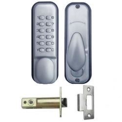 $2736.32 - Grosor puerta 28 a 65 mm, Cromo Satinado, 12 Teclas Mecánicas, Aleación de Zinc., MXMNE-001, Empaque: 16X26X16 cm, 4kg, Envío: 15 Días