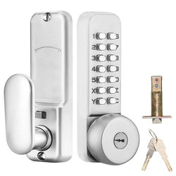 $2338.85 - Grosor Puerta: 35 a 65mm, Plata Satinado, 14 Teclas Mecánicas, Acero Inoxidable, Aleación de Zinc. , MXESY-001, Empaque: 9X18X21 cm, 1.50kg, Envío: 6 Días