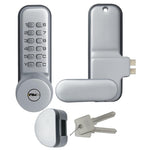$3822.14 - Grosor puerta 28 a 65mm, Cromo Satinado, Juego de Llaves, Teclas Mecánicas, Aleación de Zinc., MXCOC-001, Empaque: 16X26X16 cm, 4.0kg, Envío: 15 Días
