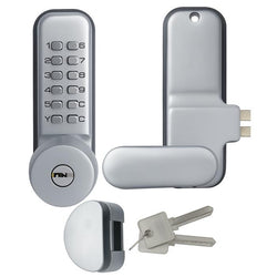 $3822.14 - Grosor puerta 28 a 65mm, Cromo Satinado, Juego de Llaves, Teclas Mecánicas, Aleación de Zinc., MXCOC-001, Empaque: 16X26X16 cm, 4.0kg, Envío: 15 Días