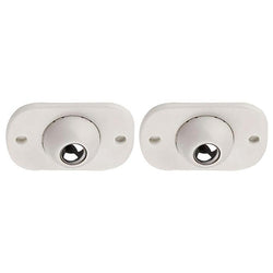$59.41 - 2 pzs Blanco, 45x14x28mm, Plástico/Metal, Base Rueda Giratoria Adherible, MXRHZ-001, Empaque: 5X2X3 cm, 0.016kg, Envío: 0 Días