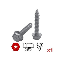 $18.07 - 1Pza, #10, 4.8mmØ, Long:2", Cabeza Hexagonal, Entrada Estrella, Punta:Pija., MXHEX-035, Empaque: 5X5X5 cm, 0.003kg, Envío: 8 Días