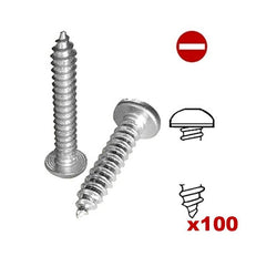 $41.17 - 100Pzs, #4, 2.2mmØ, Long:5/8"/15.8mm, Cab.Redonda,Ent.Slotted,Punta:Pija., MXRUP-014, Empaque: 8X8X10 cm, 0.3kg, Envío: 8 Días