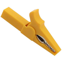 $67.60 - 1Pza, Pinza de Cocodrilo, 55mm, Plástico aislante, Amarillo., MXJEW-001, Empaque: 8X8X1 cm, 0.06kg, Envío: 0 Días
