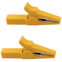 $120.21 - 2Pzas, Pinza de Cocodrilo, 55mm, Plástico aislante, Amarillo., MXJEW-002, Empaque: 8X8X2 cm, 0.12kg, Envío: 0 Días