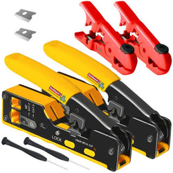 $1146.81 - 2Pzas, 2 Pinzas Ponchadoras, 2 Pelacables, 2 Desarmadores, 2 Navajas de Repuesto., MXLIE-002, Empaque: 23X11X12 cm, 0.760kg, Envío: 0 Días