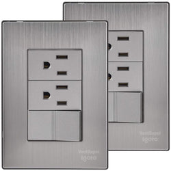 $168.55 - 2Pzas, Contactox2/Apagador, 125-250VCA, 10/15A, 50/60Hz, Plateado, Acero Inoxidable/PC., MXIOM-002, Empaque: 9X14X12 cm, 0.180kg, Envío: 0 Días