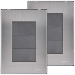 $107.15 - 2Pzas, Placa Ciega, Plateado/Oxford, Acero Inoxidable/PC., MXIUF-002, Empaque: 9X14X12 cm, 0.180kg, Envío: 0 Días