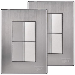 $169.00 - 2Pzas, Apagador Escalerax2, 125-250VCA, 10A, 50/60Hz, Plateado, Acero Inoxidable/PC., MXIIU-002, Empaque: 9X14X12 cm, 0.180kg, Envío: 0 Días