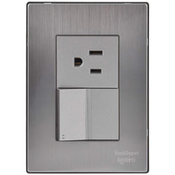 $83.54 - 1Pza, Contacto/Apagador Escalera, 125-250VCA, 10/15A, 50/60Hz, Plateado, Acero Inoxidable/PC., MXIOV-001, Empaque: 9X14X6 cm, 0.090kg, Envío: 0 Días